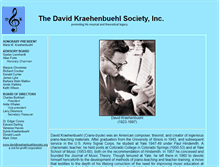 Tablet Screenshot of davidkraehenbuehlsociety.org